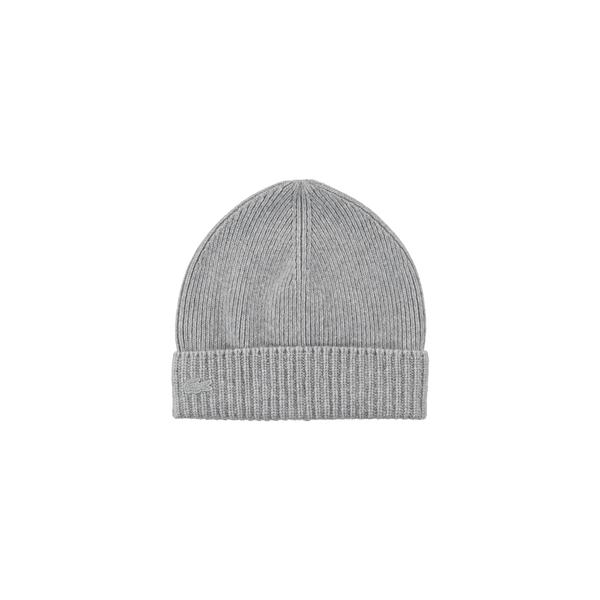 Lacoste Men's Ribbed Turned Edge Wool And Cashmere Knit Beanie