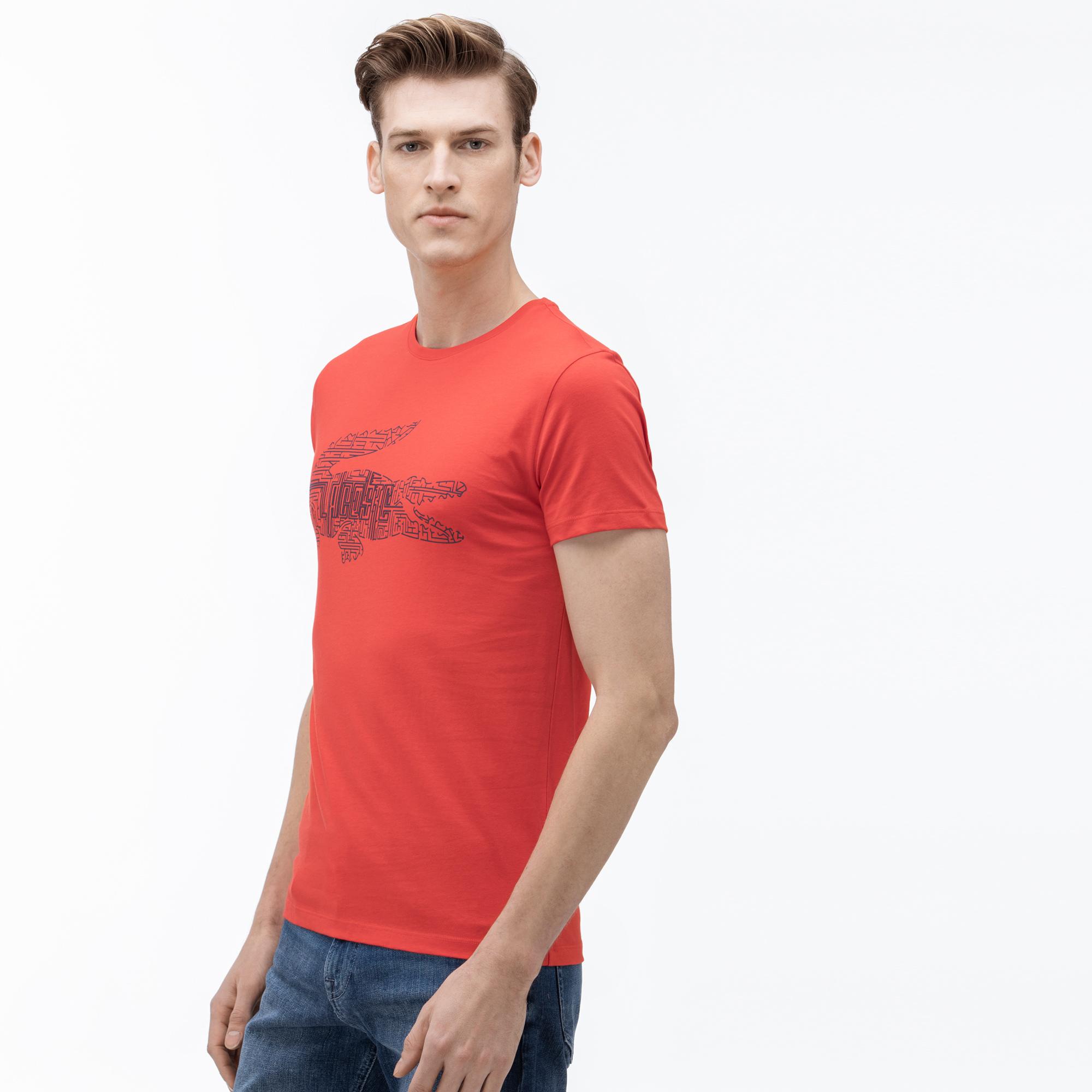 Lacoste T-Shirt Męski Z Okrągłym Wycięciem Pod Szyją