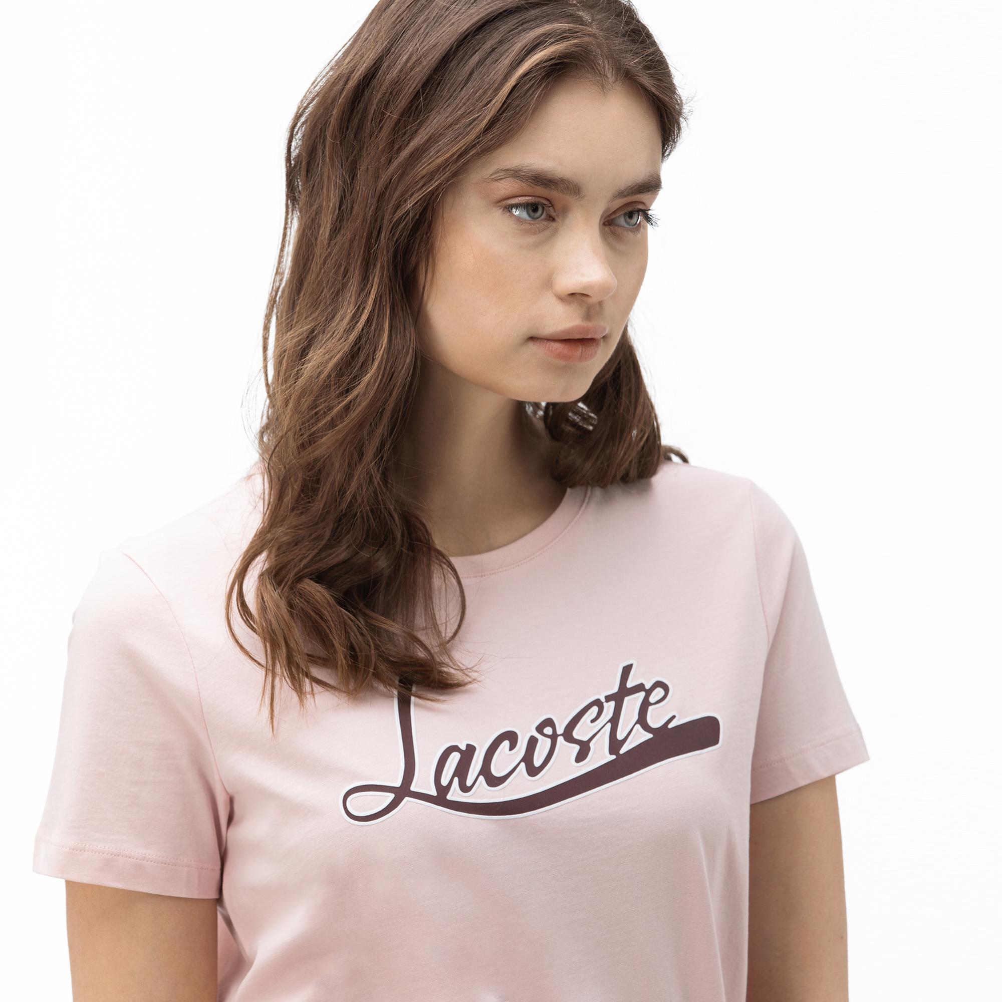Lacoste T-Shirt Damski Z Dekoltem W Kształcie Łódki