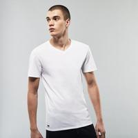 Lacoste Męski T-shirt z dekoltem w kształcie litery V, trójpak001