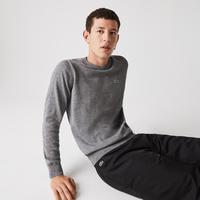 Lacoste Męski sweter z bawełny organicznej z okrągłym dekoltemE8G