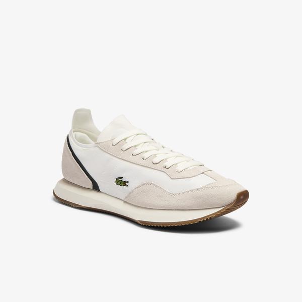 Lacoste Men's Match Break Textile and Suede Trainers