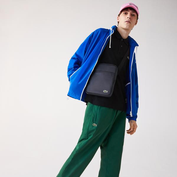 Lacoste Men's Medium LCST Zippered Petit Piqué Crossover Bag