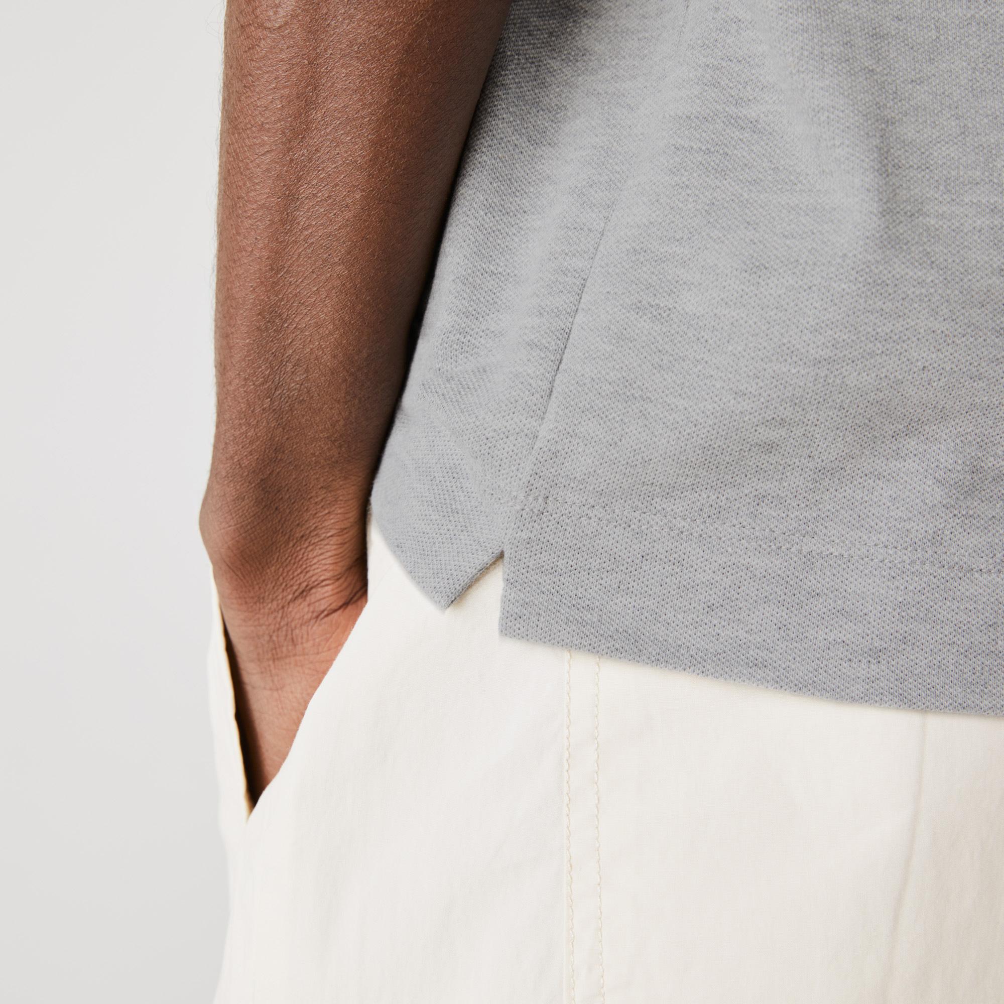 Lacoste Męska elastyczna koszulka polo Regular Fit w stylu paryskim z piki bawełnianej