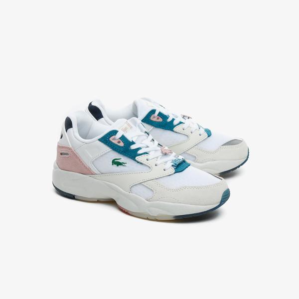 Lacoste Women's Storm 96 Lo Textile, Suede and Synthetic Trainers
