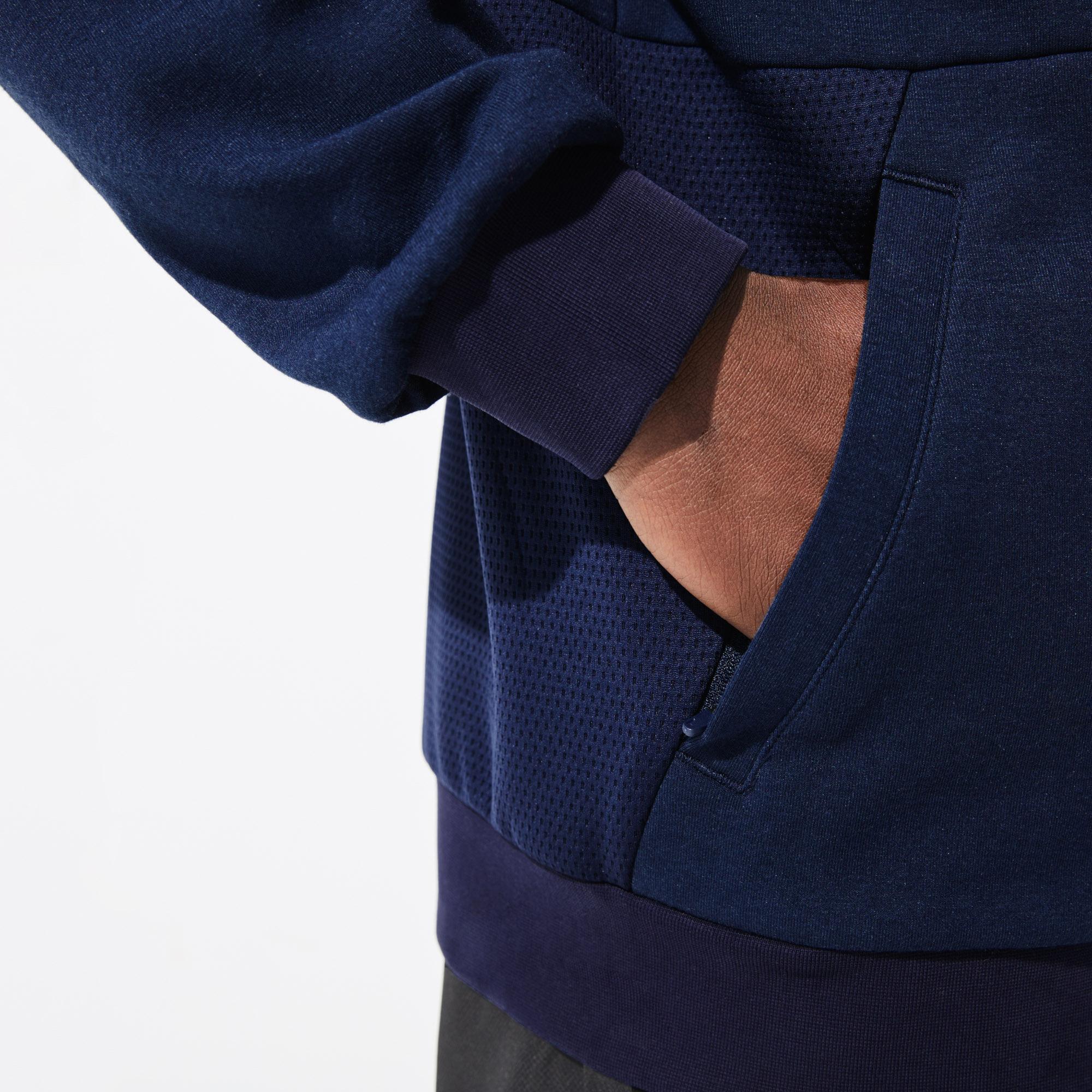 Lacoste męska bluza z kapturem SPORT ze wstawkami z siatki
