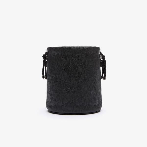 Lacoste Women’s Croco Crew Grained Leather Bucket Bag