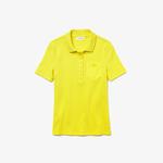 Lacoste Damska koszulka polo Slim Fit z bawełny prążkowanej