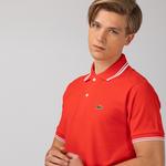Lacoste Męska koszulka polo Classic Fit z piki bawełnianej z akcentami w postaci pasków