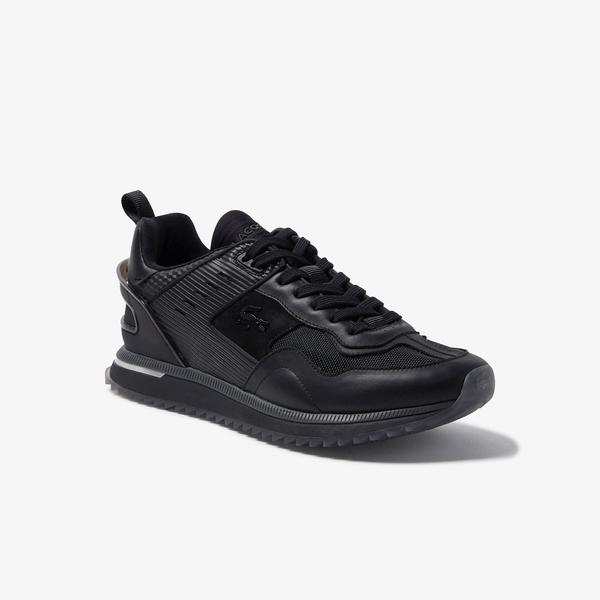 Lacoste Men's Court Break Leather and Textile Sneakers