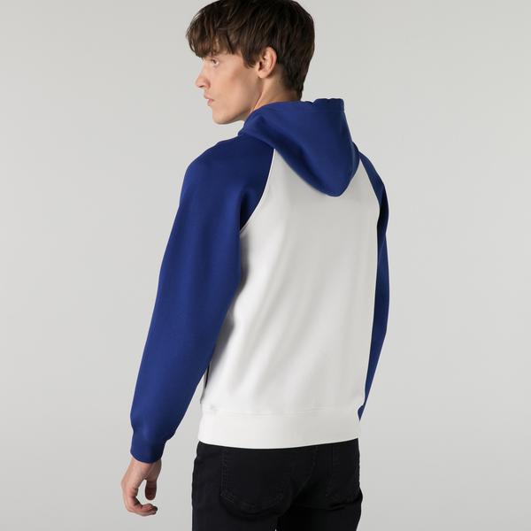 Lacoste Men’s Bicolor Hooded Contrast Zip Pocket Sweatshirt