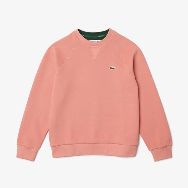 Lacoste Women’s Crew Neck Cotton Blend Sweatshirt
