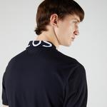 Lacoste Męska koszulka polo Slim Fit z piki, lekka, oddychająca, z napisami na dekolcie 