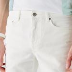 Lacoste Meskie szorty bermudy z bawełnianego jeansu  Slim Fit