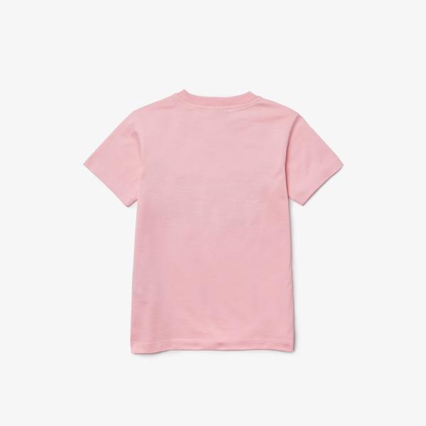 Lacoste Kids’  x Minecraft Print Organic Cotton T-Shirt