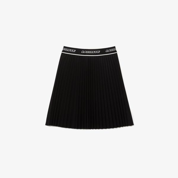 Lacoste Women's  Elasticised Waist Short Pleated Skirt