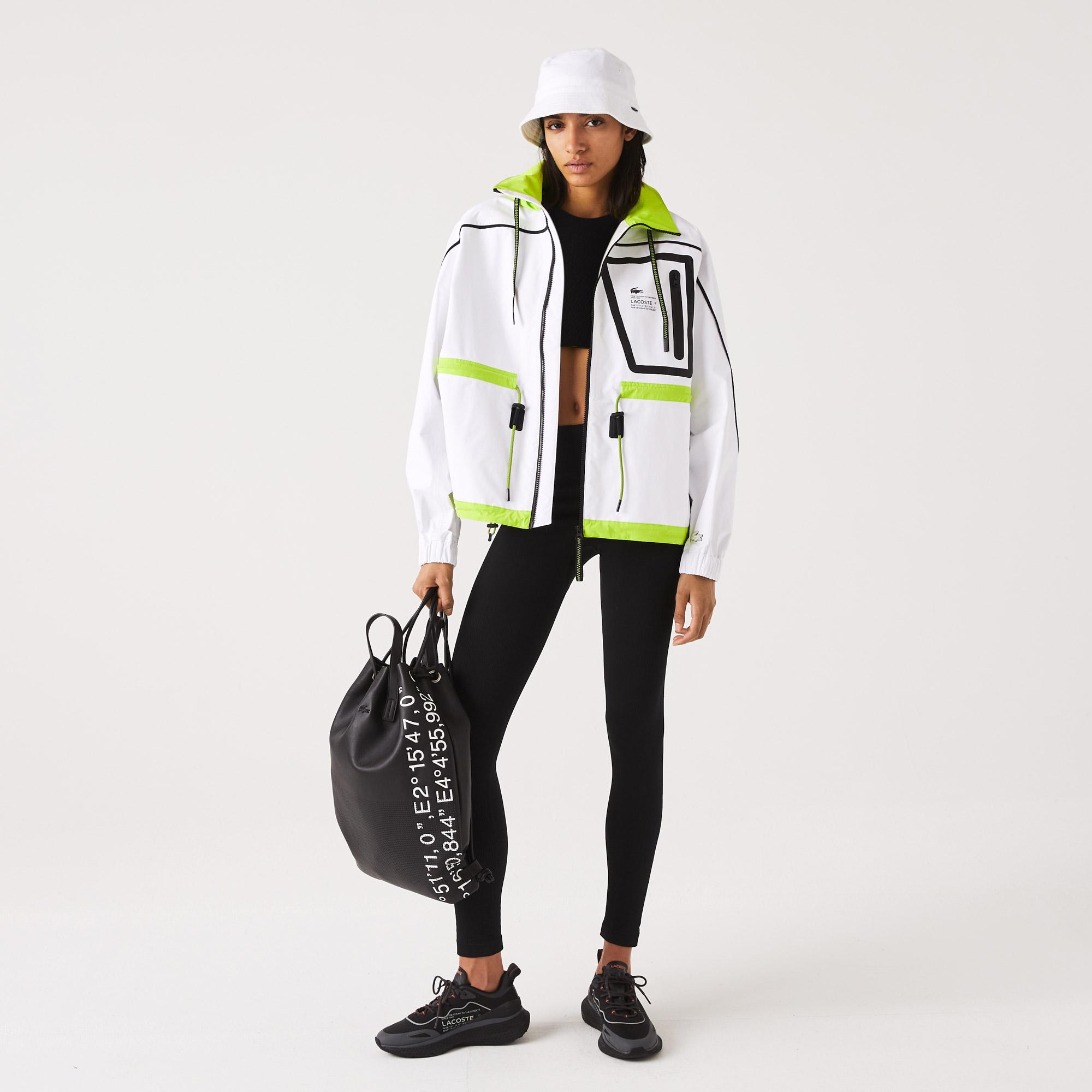 Lacoste damska nylonowa wiatrówka 2-w-1