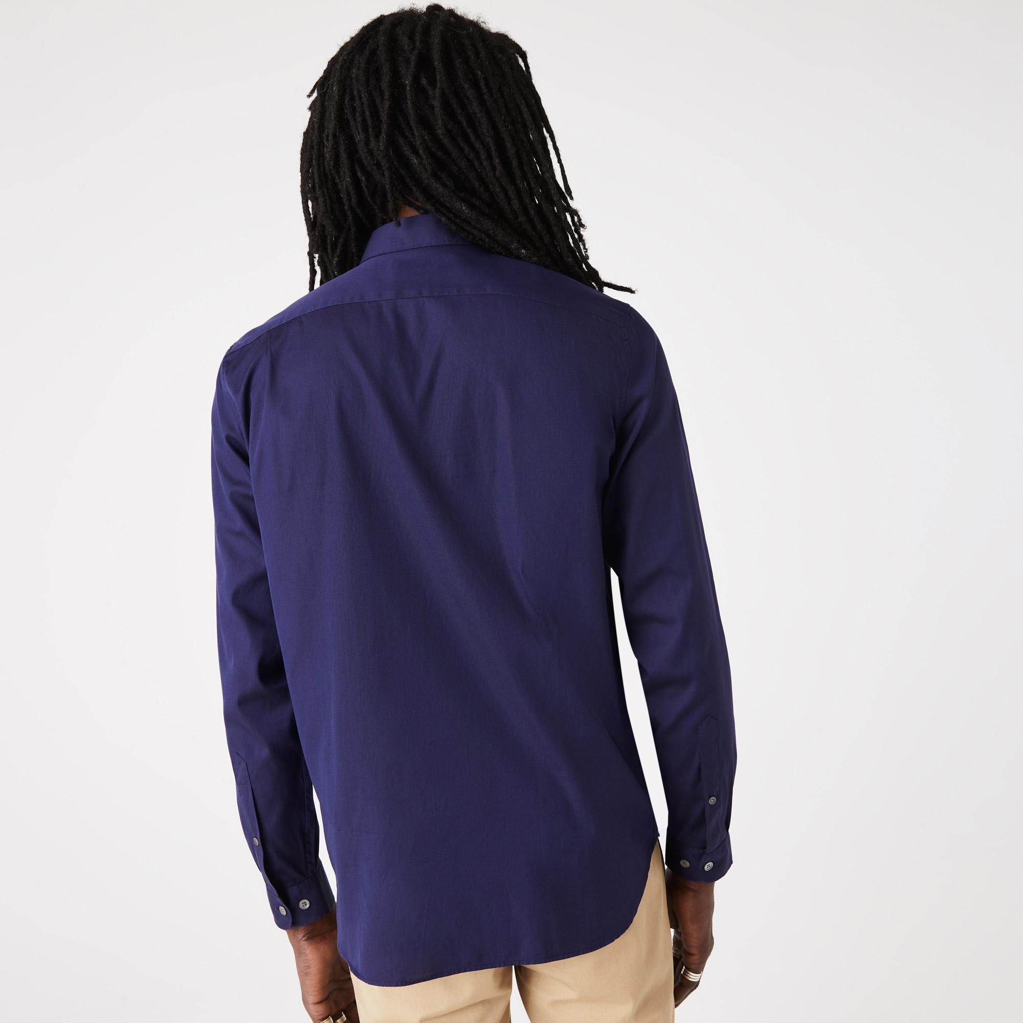 Lacoste męska koszula z bawełny klasy premium Regular Fit