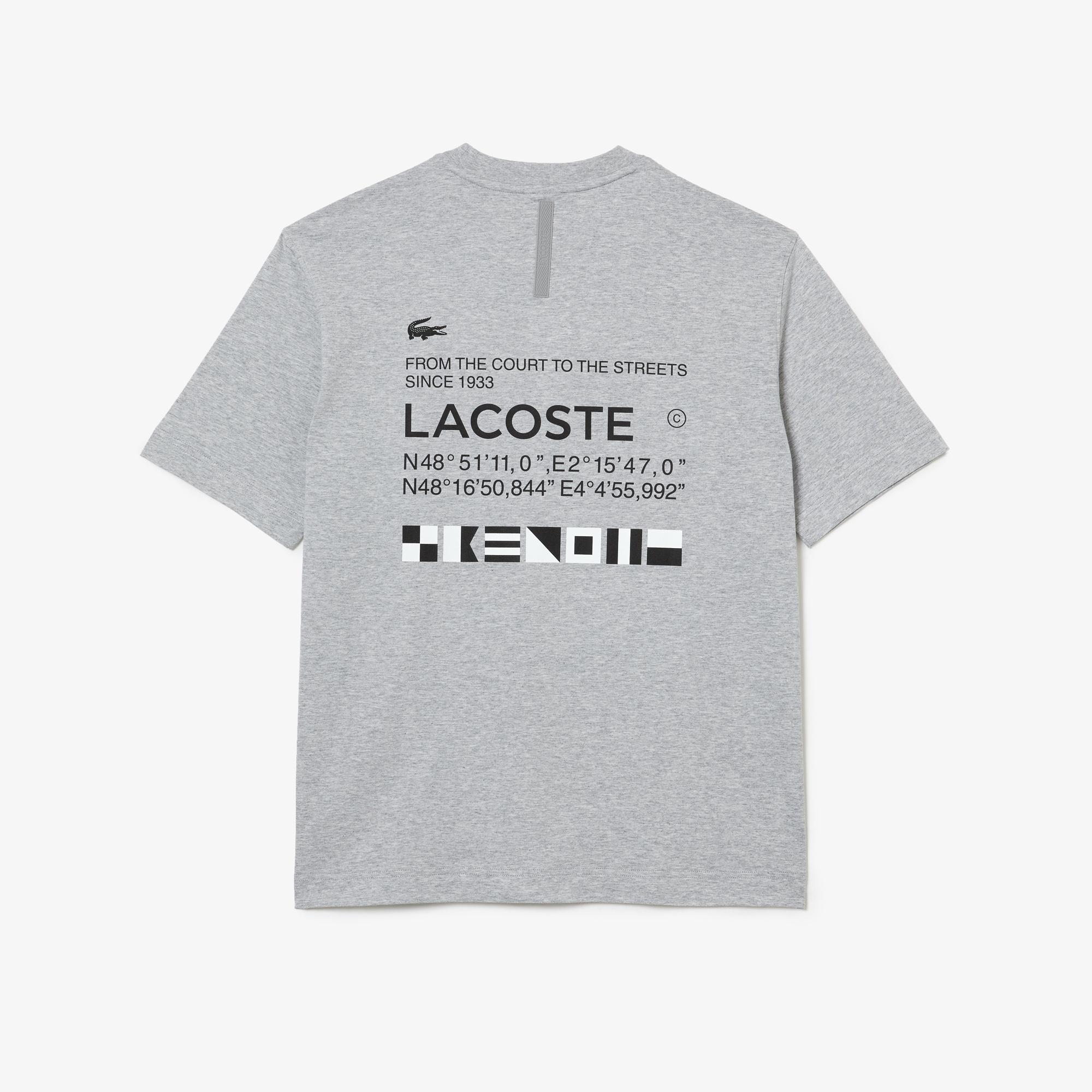 Lacoste męski T-shirt z nadrukiem Loose Fit
