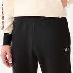 Lacoste męskie spodnie sportowe w bloki kolorystyczne z polaru z bawełny czesanej