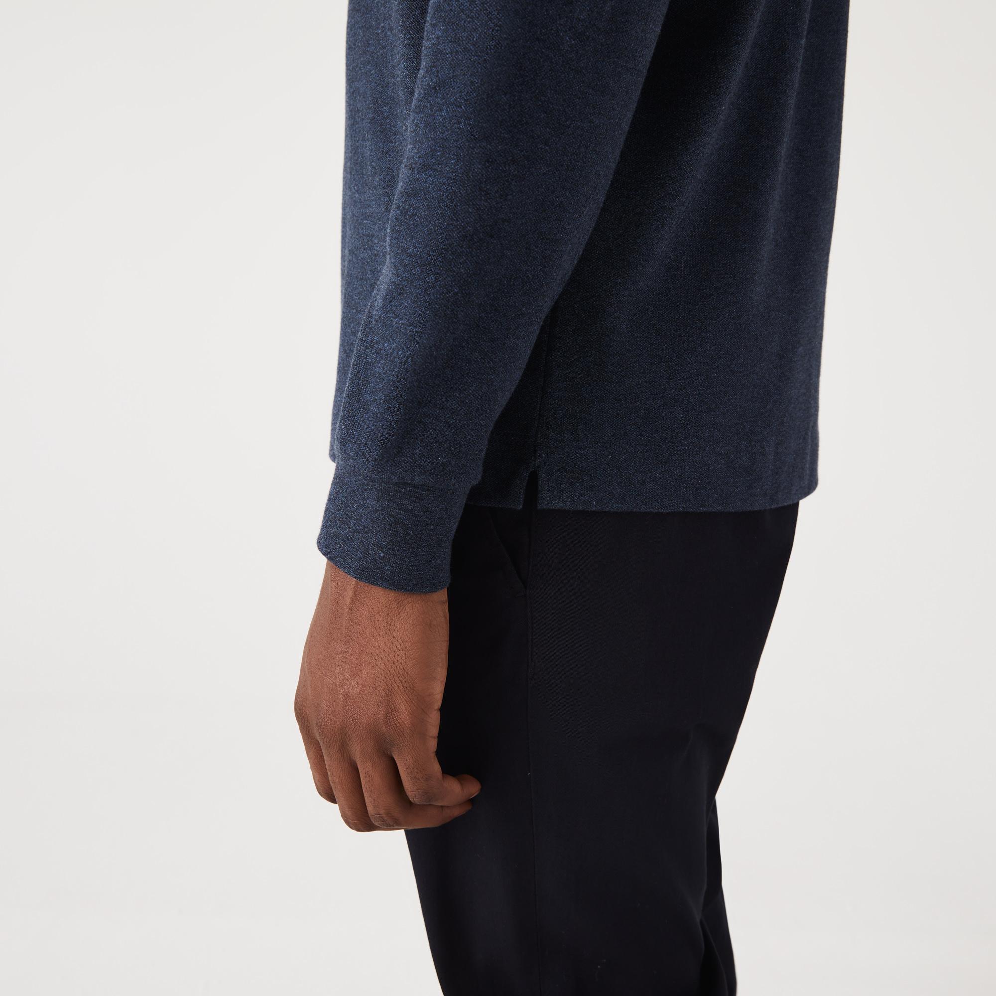 Lacoste męska elastyczna koszulka polo z długim rękawem Paris Classic Fit