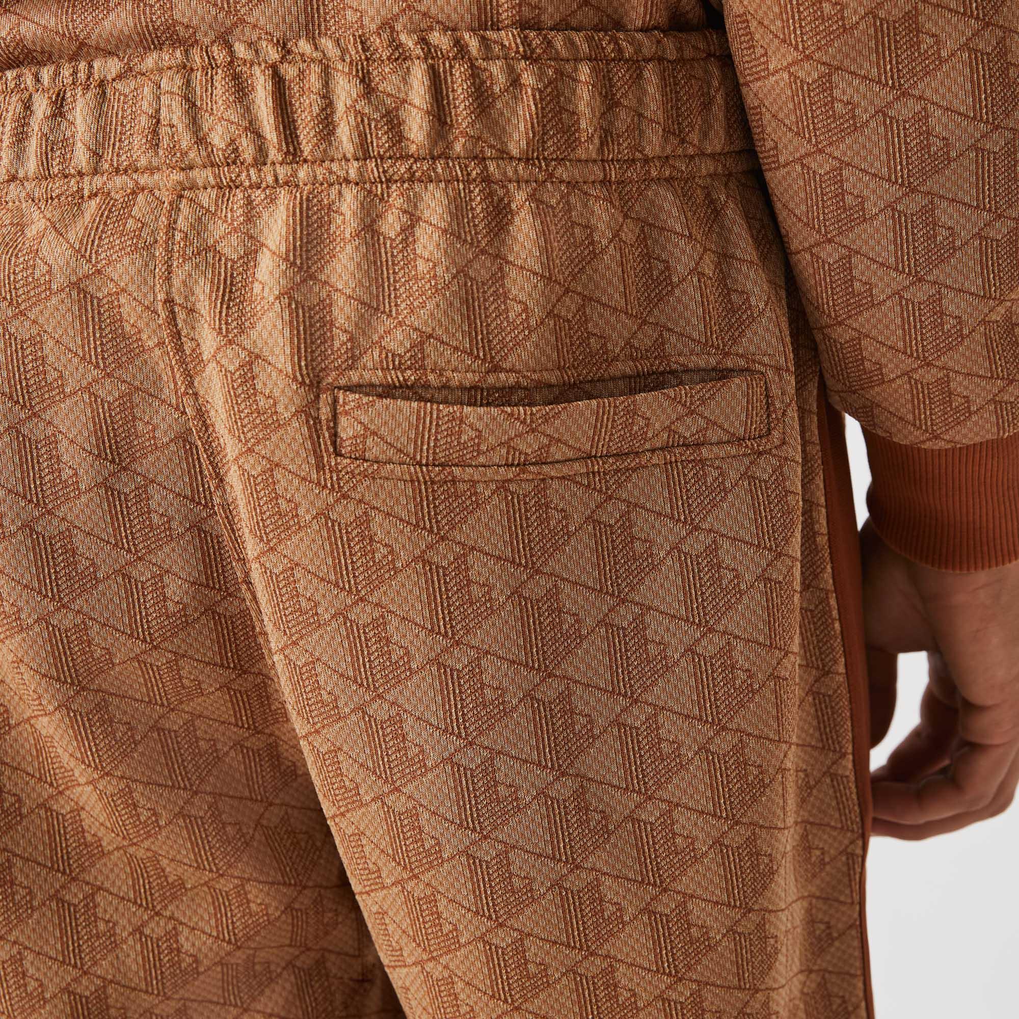 Lacoste męskie spodnie sportowe z nadrukiem monogramu