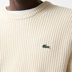 Lacoste męski sweter z okrągłym dekoltem z bawełny organicznej Classic Fit