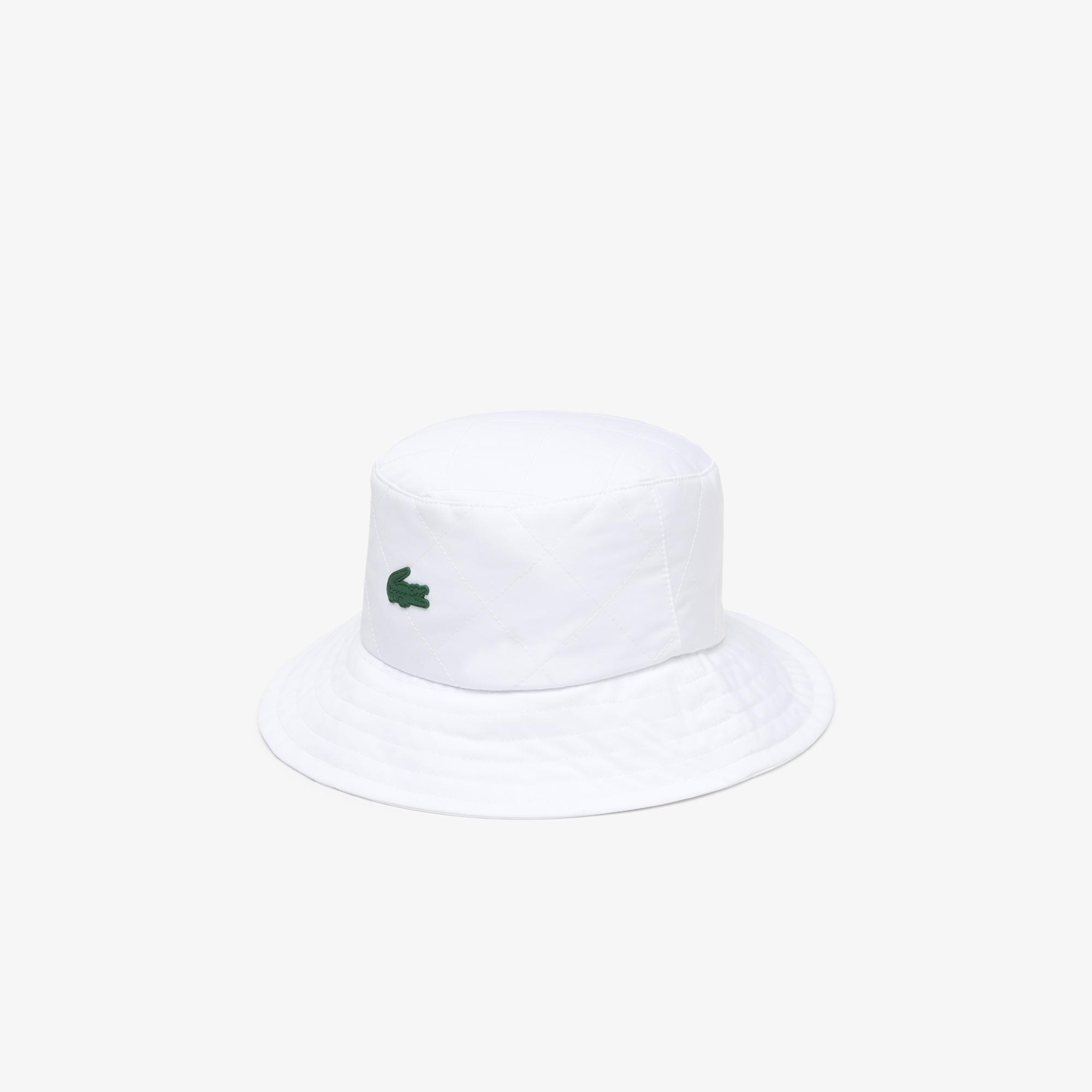 Lacoste unisex nylonowy kapelusz wędkarski z efektem pikowania
