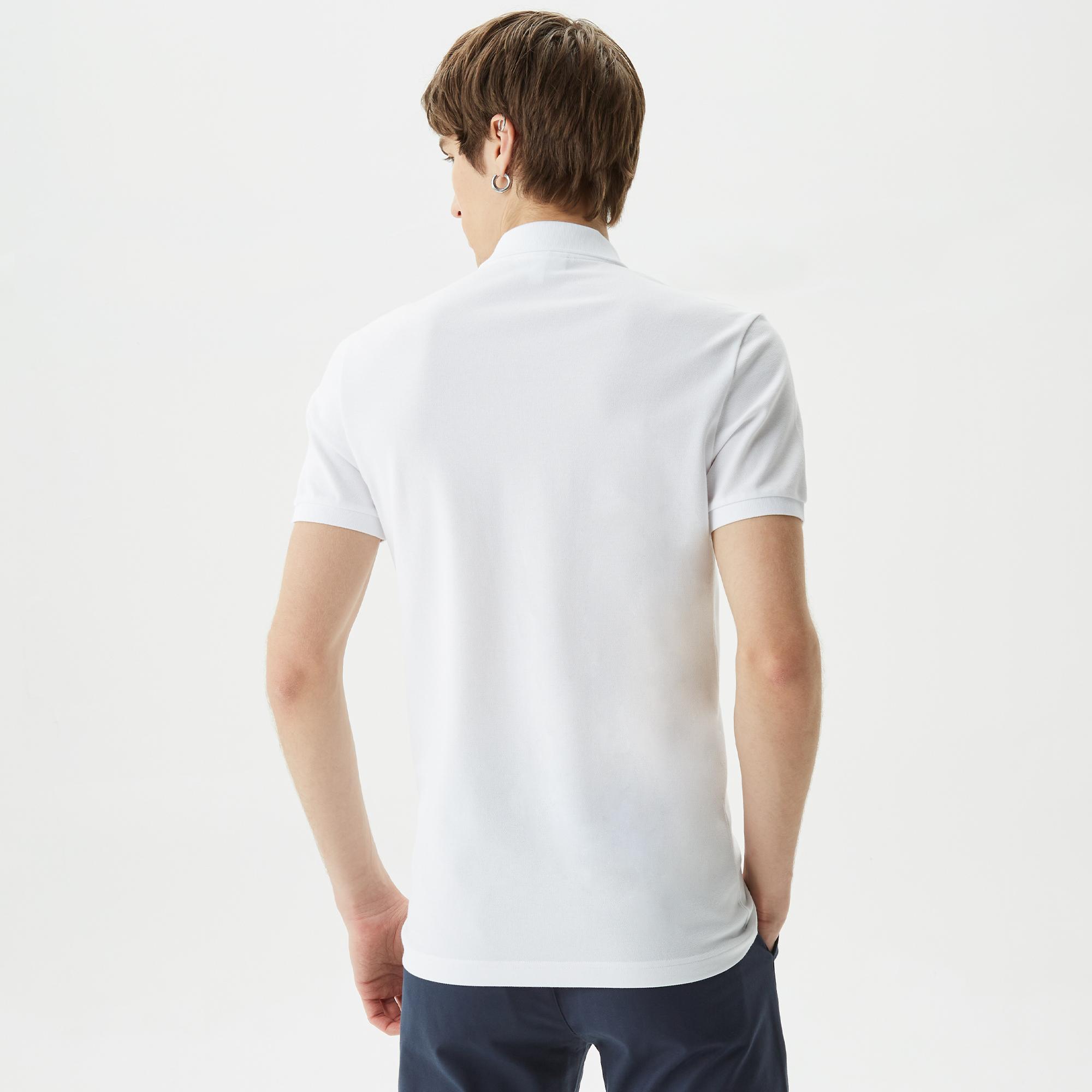 Lacoste męska koszulka polo z elastycznej drobnej piki Slim Fit