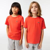 Lacoste dziecięcy T-shirt z dżerseju bawełnianego z okrągłym dekoltem02K