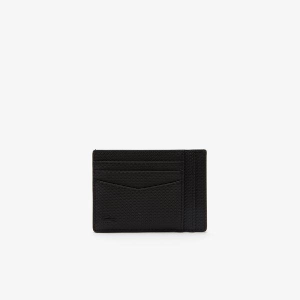 Lacoste Men’s  Chantaco Calfskin Leather Card Holder