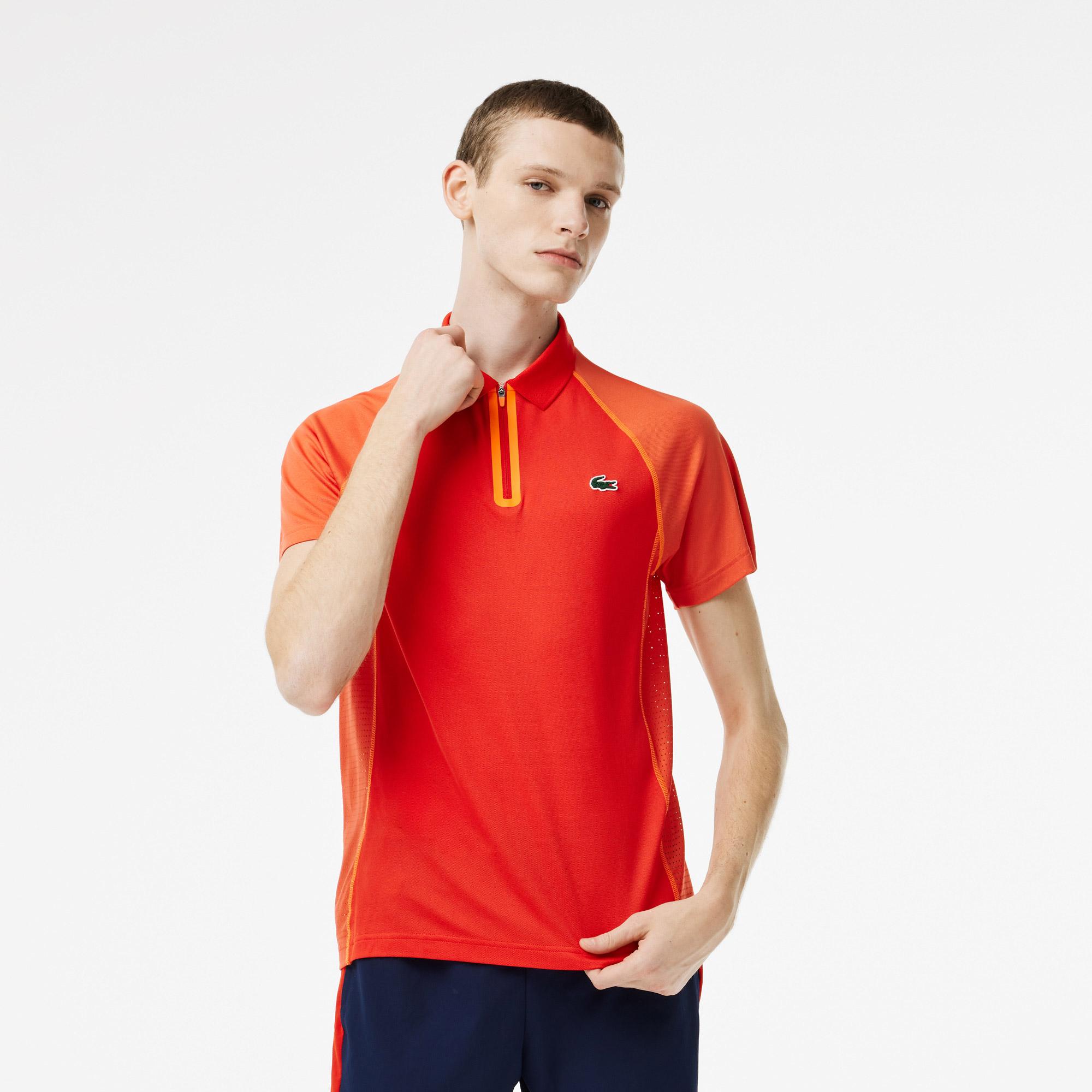 Lacoste męska tenisowa koszulka polo z poliestru z recyklingu z technologią ultra dry