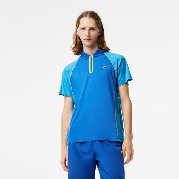 Lacoste męska tenisowa koszulka polo z poliestru z recyklingu z technologią ultra dry